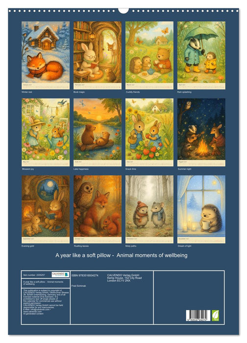 A year like a soft pillow - Animal moments of wellbeing (CALVENDO Monthly Calendar 2027)