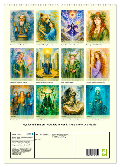 Mystische Druiden - Verbindung von Mythos, Natur und Magie (CALVENDO Premium Wandkalender 2027)