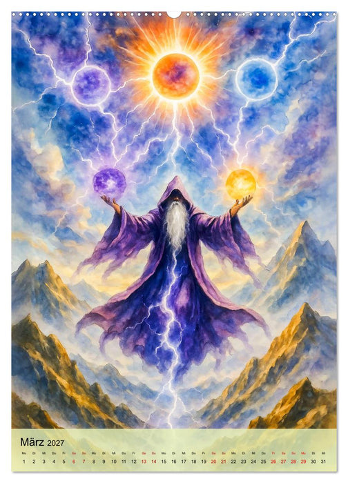 Mystische Druiden - Verbindung von Mythos, Natur und Magie (CALVENDO Premium Wandkalender 2027)