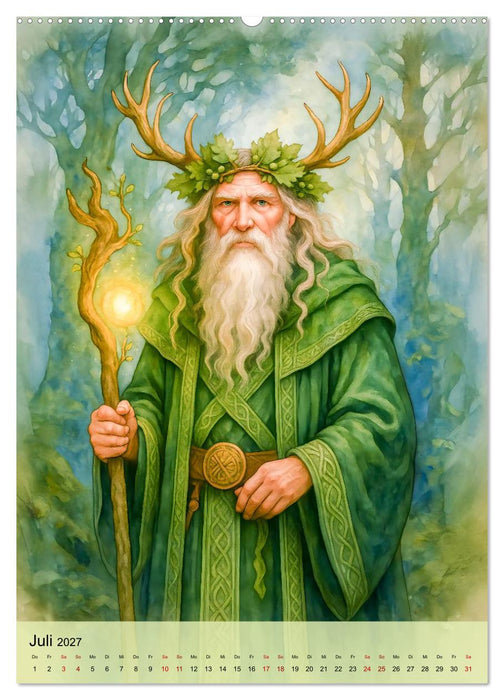 Mystische Druiden - Verbindung von Mythos, Natur und Magie (CALVENDO Premium Wandkalender 2027)