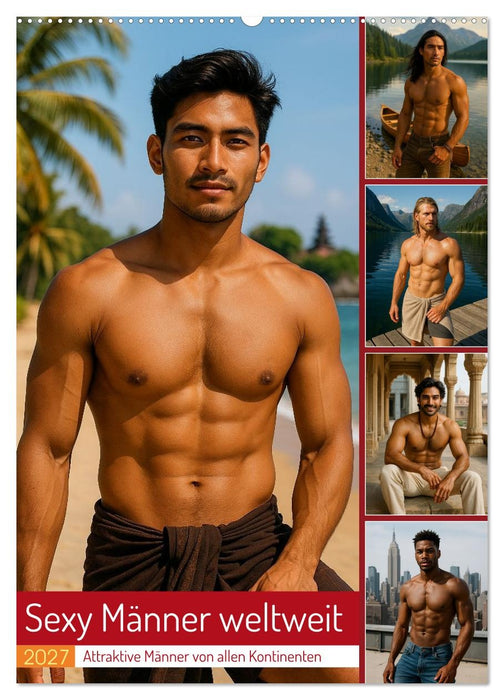 Sexy Männer weltweit (CALVENDO Wandkalender 2027)