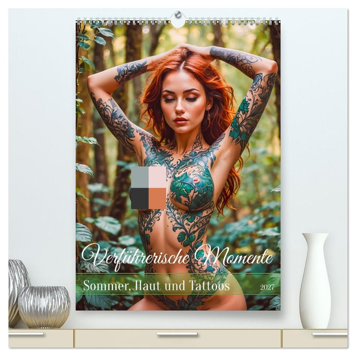 Verführerische Momente - Sommer, Haut und Tattoos (CALVENDO Premium Wandkalender 2027)