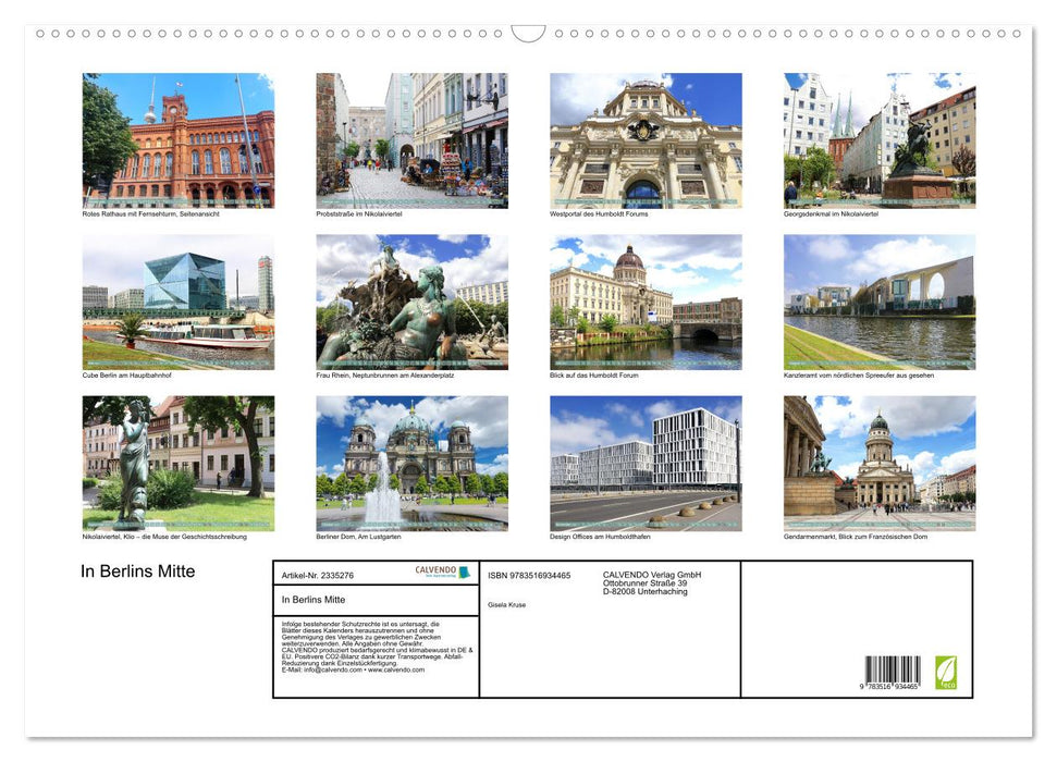 In Berlins Mitte (CALVENDO Wandkalender 2027)