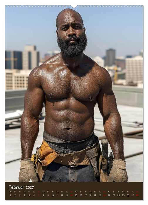 Harte Männer - Sexy Bauarbeiter mit Sixpack (CALVENDO Wandkalender 2027)