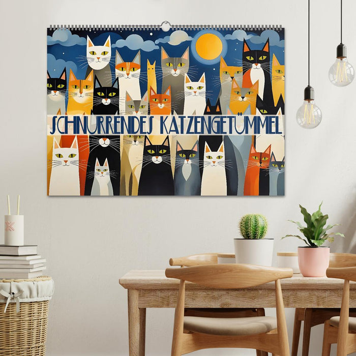 Schnurrendes Katzengetümmel (CALVENDO Wandkalender 2027)