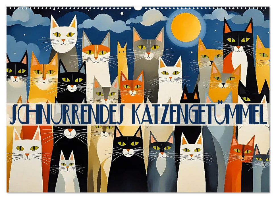 Schnurrendes Katzengetümmel (CALVENDO Wandkalender 2027)