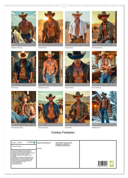 Cowboy Fantasien (CALVENDO Wandkalender 2027)