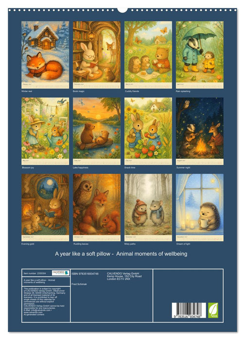A year like a soft pillow - Animal moments of wellbeing (CALVENDO Premium-Calendar 2027)