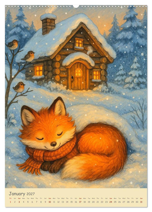A year like a soft pillow - Animal moments of wellbeing (CALVENDO Premium-Calendar 2027)