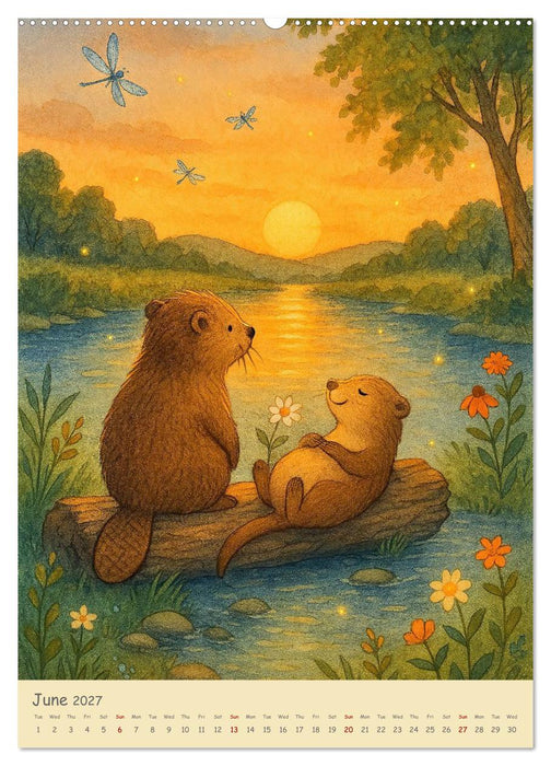 A year like a soft pillow - Animal moments of wellbeing (CALVENDO Premium-Calendar 2027)