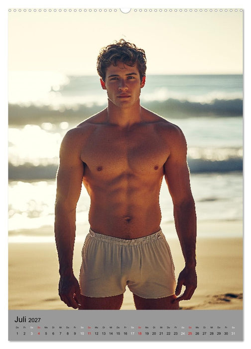 HEISSE TYPEN - Junge sexy Männer in Bestform (CALVENDO Premium Wandkalender 2027)