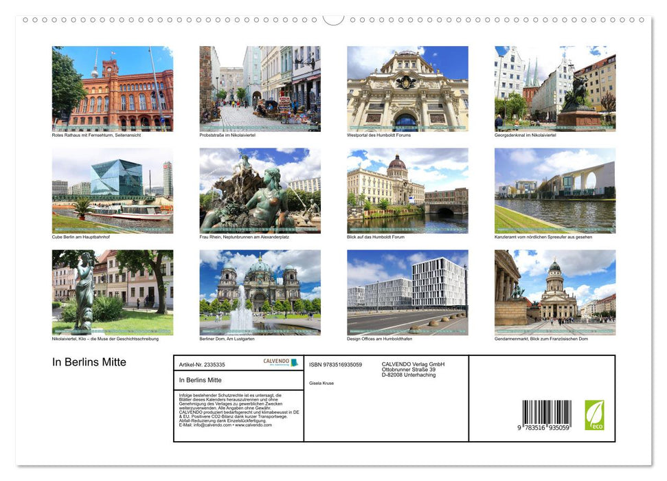 In Berlins Mitte (CALVENDO Premium Wandkalender 2027)