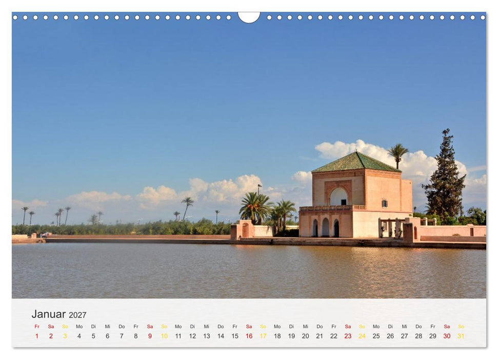 Marrakesch die rote Stadt (CALVENDO Wandkalender 2027)