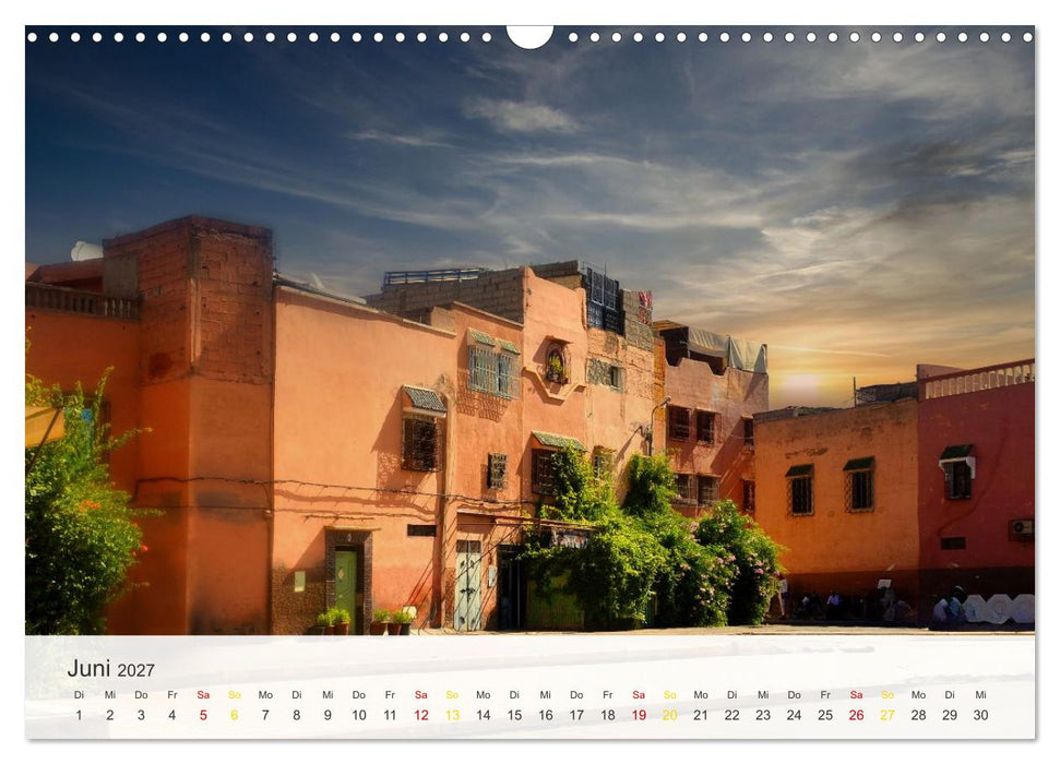 Marrakesch die rote Stadt (CALVENDO Wandkalender 2027)