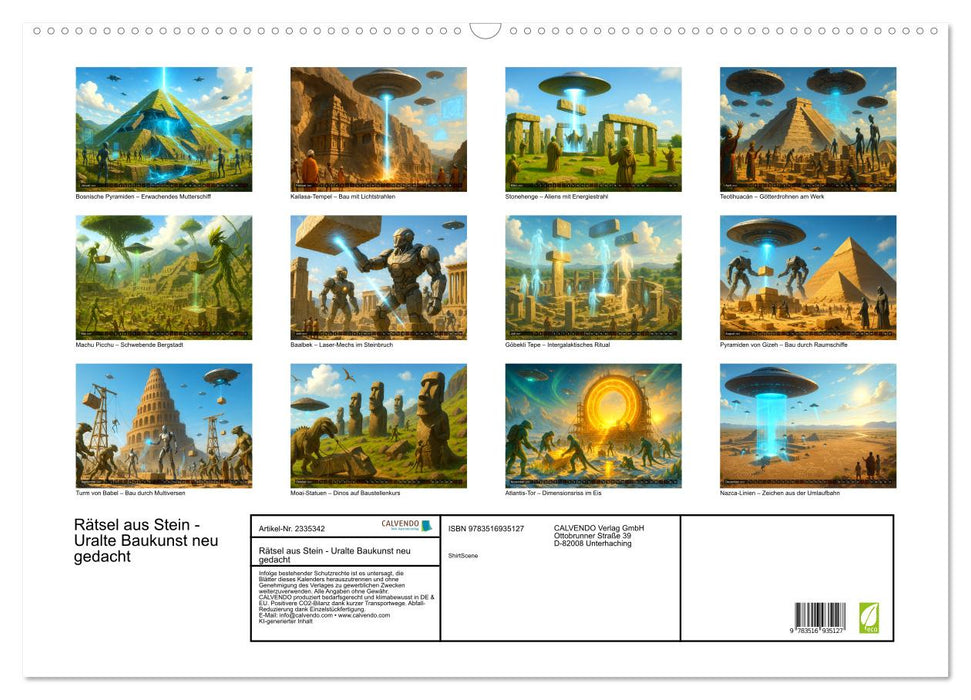Rätsel aus Stein - Uralte Baukunst neu gedacht (CALVENDO Wandkalender 2027)