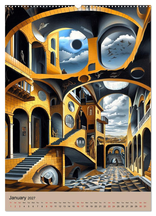 Dali meets Technology (CALVENDO Monthly Calendar 2027)