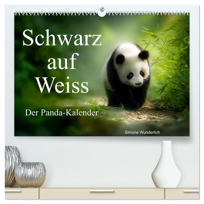 Schwarz auf Weiß - Der Panda-Kalender (CALVENDO Premium Wandkalender 2027)