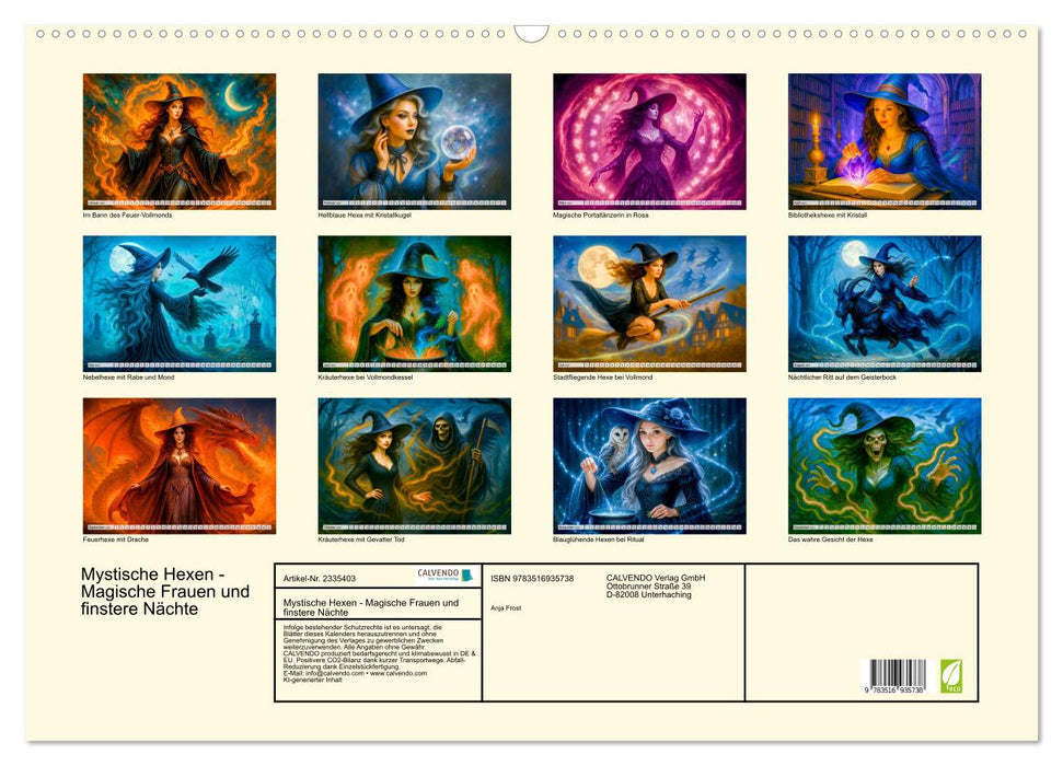 Mystische Hexen - Magische Frauen und finstere Nächte (CALVENDO Wandkalender 2027)