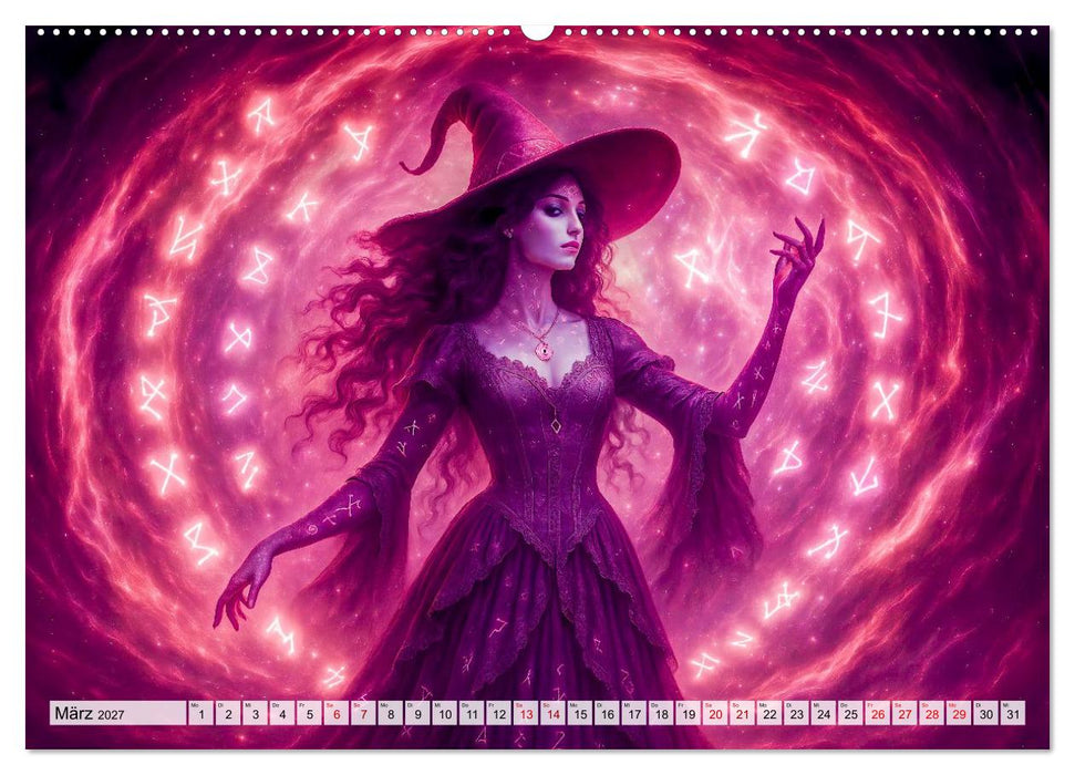 Mystische Hexen - Magische Frauen und finstere Nächte (CALVENDO Wandkalender 2027)