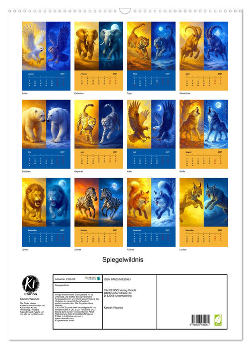 Spiegelwildnis (CALVENDO Wandkalender 2027)