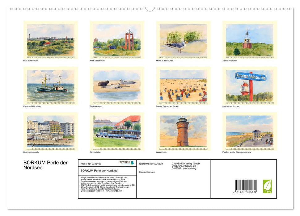 BORKUM Perle der Nordsee (CALVENDO Premium Wandkalender 2027)