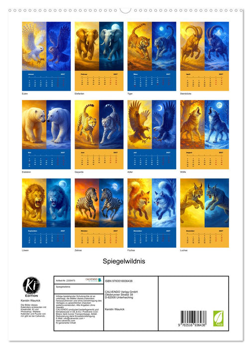 Spiegelwildnis (CALVENDO Premium Wandkalender 2027)