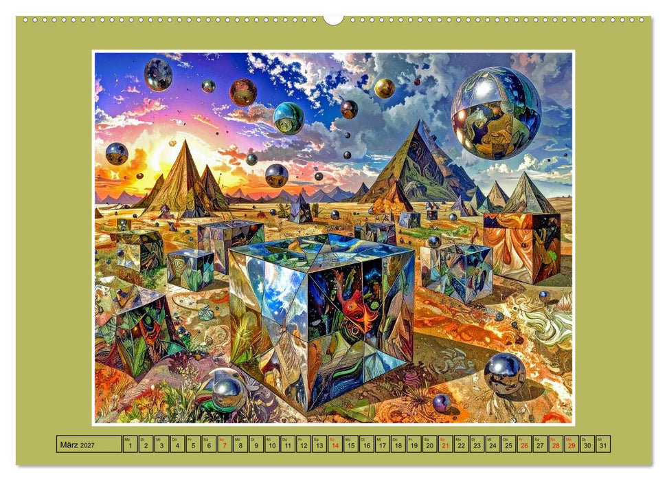 Surrealistische Visionen (CALVENDO Premium Wandkalender 2027)
