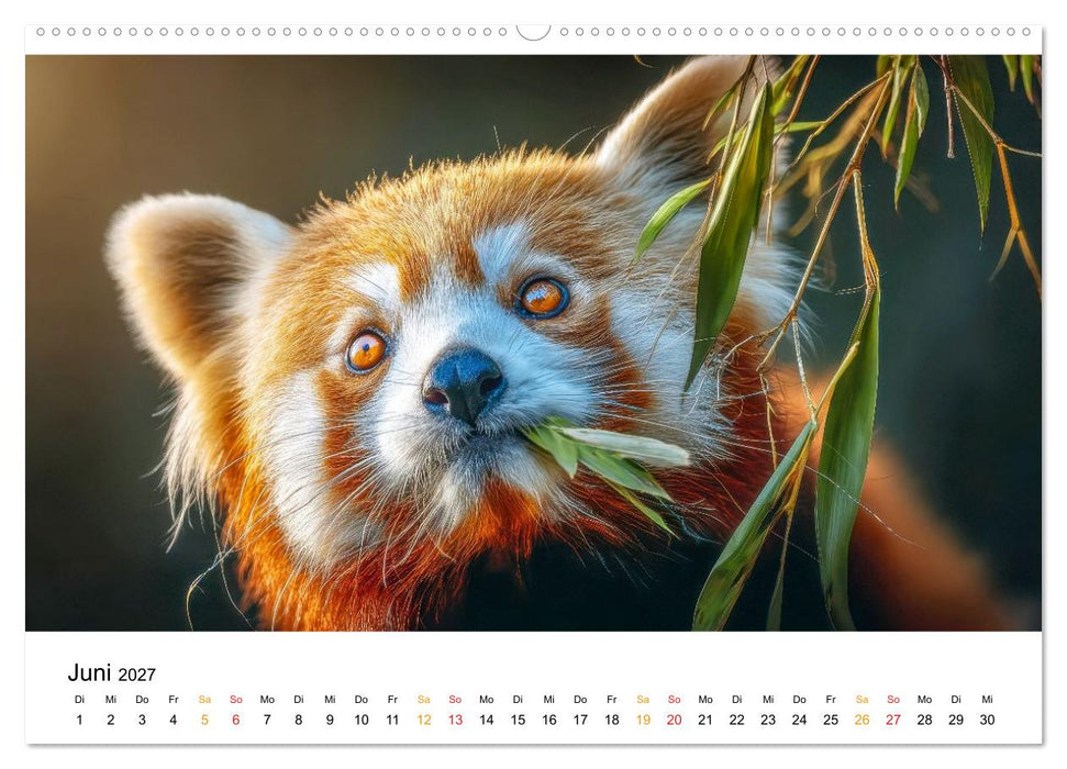 Roter Panda - die Stimme der Wildnis (CALVENDO Wandkalender 2027)