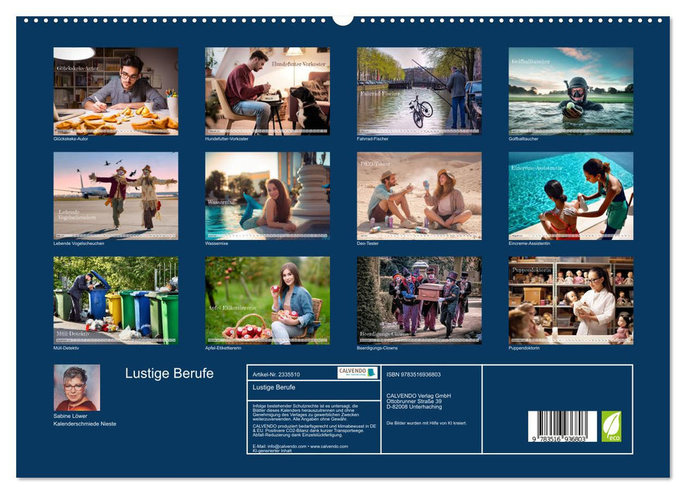 Lustige Berufe (CALVENDO Premium Wandkalender 2027)