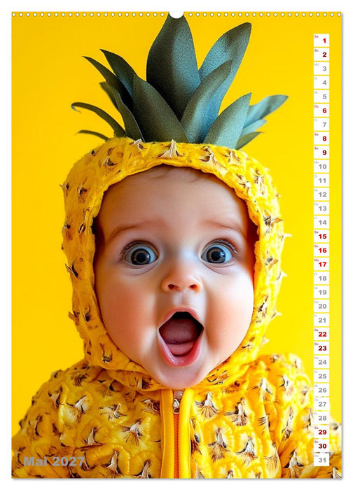 Babys in Bestform - Lustige Früchtchen (CALVENDO Premium Wandkalender 2027)