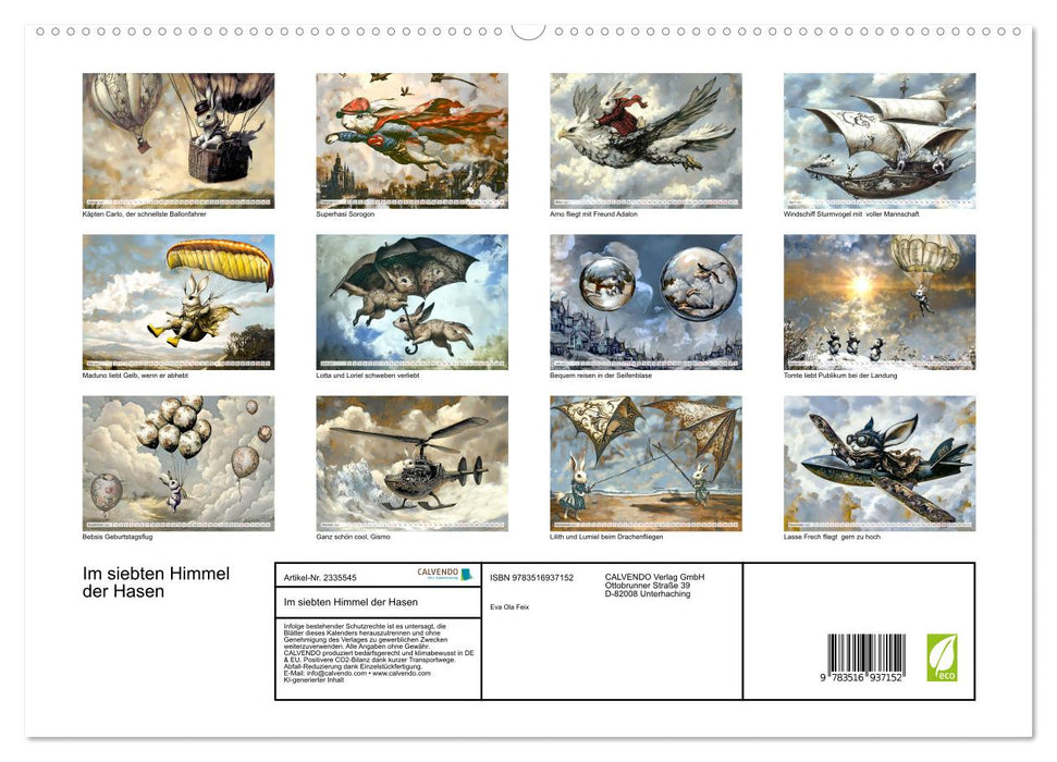 Im siebten Himmel der Hasen (CALVENDO Premium Wandkalender 2027)