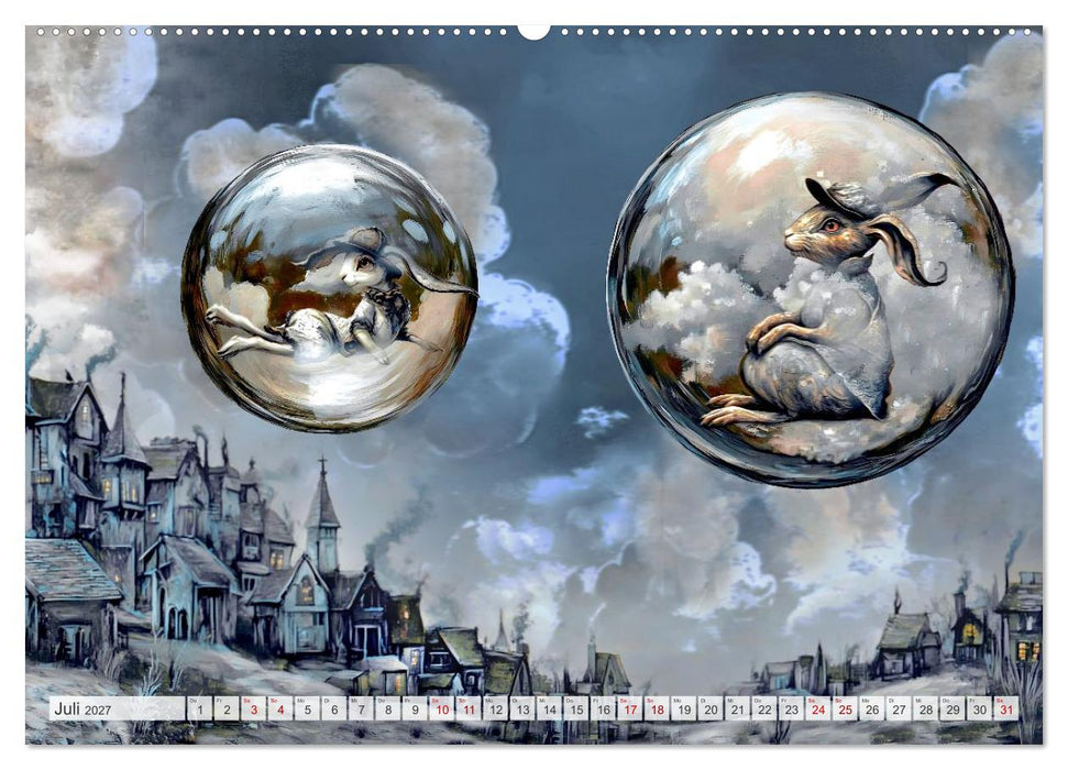 Im siebten Himmel der Hasen (CALVENDO Premium Wandkalender 2027)