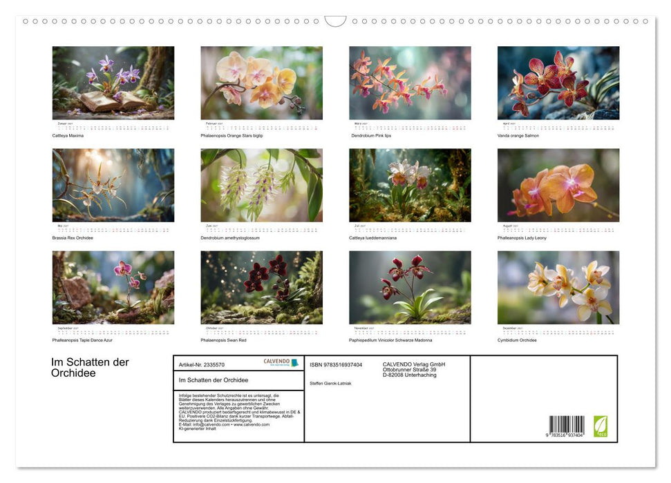 Im Schatten der Orchidee (CALVENDO Wandkalender 2027)