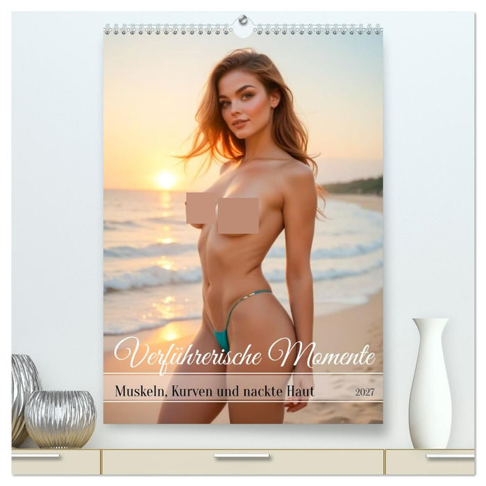 Verführerische Momente - Muskeln, Kurven und nackte Haut (CALVENDO Premium Wandkalender 2027)