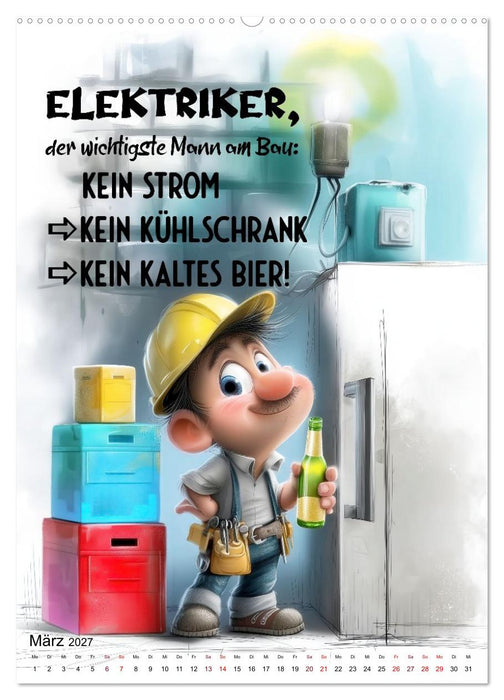 Elektrikersprüche (CALVENDO Premium Wandkalender 2027)