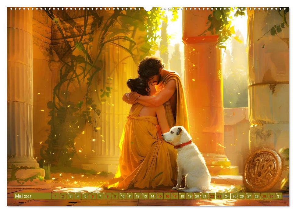 Bücher, Liebe und ein kleiner Hund (CALVENDO Wandkalender 2027)