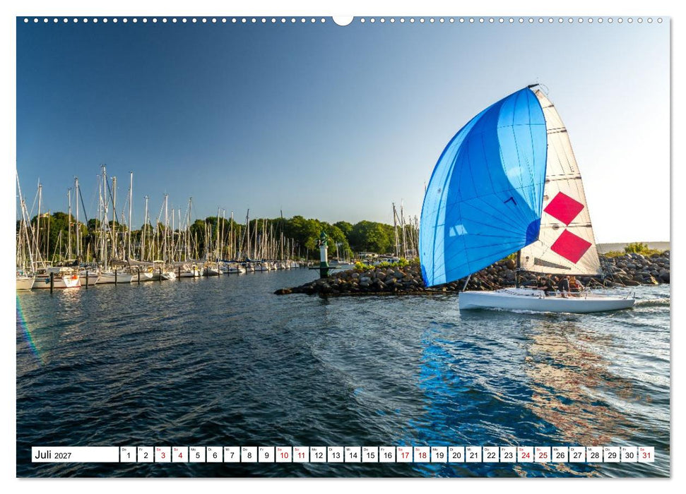 Faszination Segeln - An der Flensburger Förde (CALVENDO Premium Wandkalender 2027)