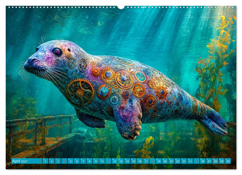 Aqua Mechanica – Steampunk unter dem Meer (CALVENDO Premium Wandkalender 2027)