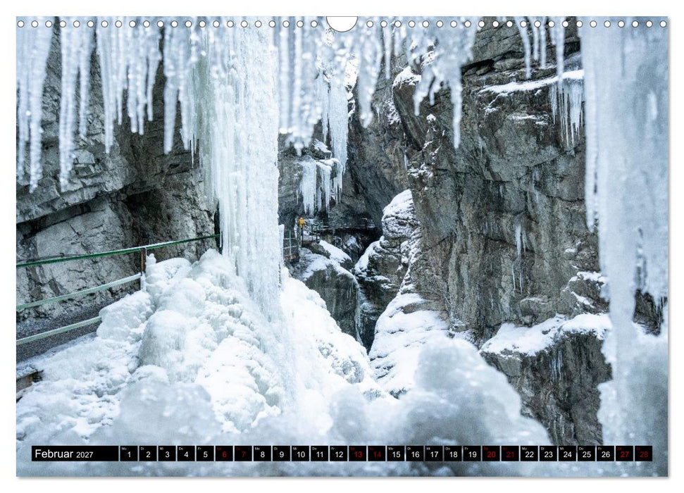 Breitachklamm im Wandel der Jahreszeiten (CALVENDO Wandkalender 2027)