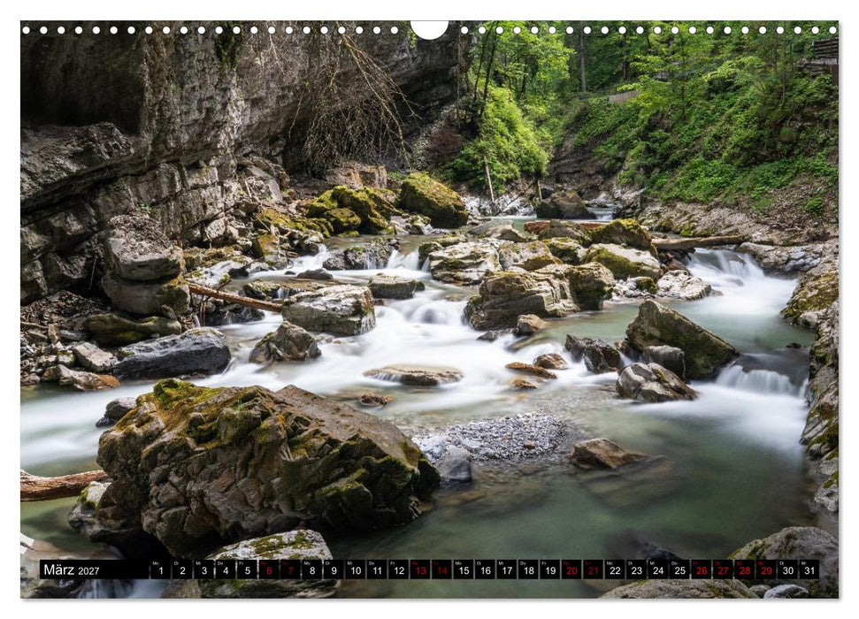 Breitachklamm im Wandel der Jahreszeiten (CALVENDO Wandkalender 2027)