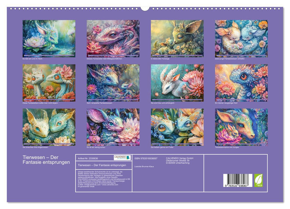Tierwesen – Der Fantasie entsprungen (CALVENDO Premium Wandkalender 2027)