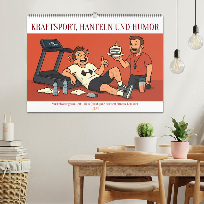 Kraftsport, Hanteln und Humor (CALVENDO Wandkalender 2027)