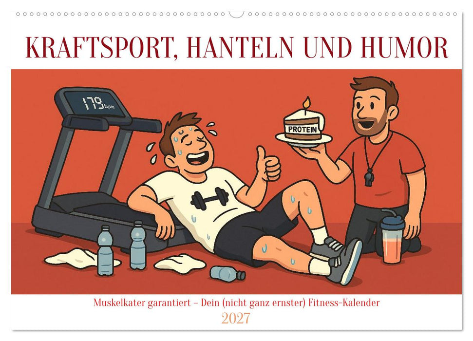 Kraftsport, Hanteln und Humor (CALVENDO Wandkalender 2027)