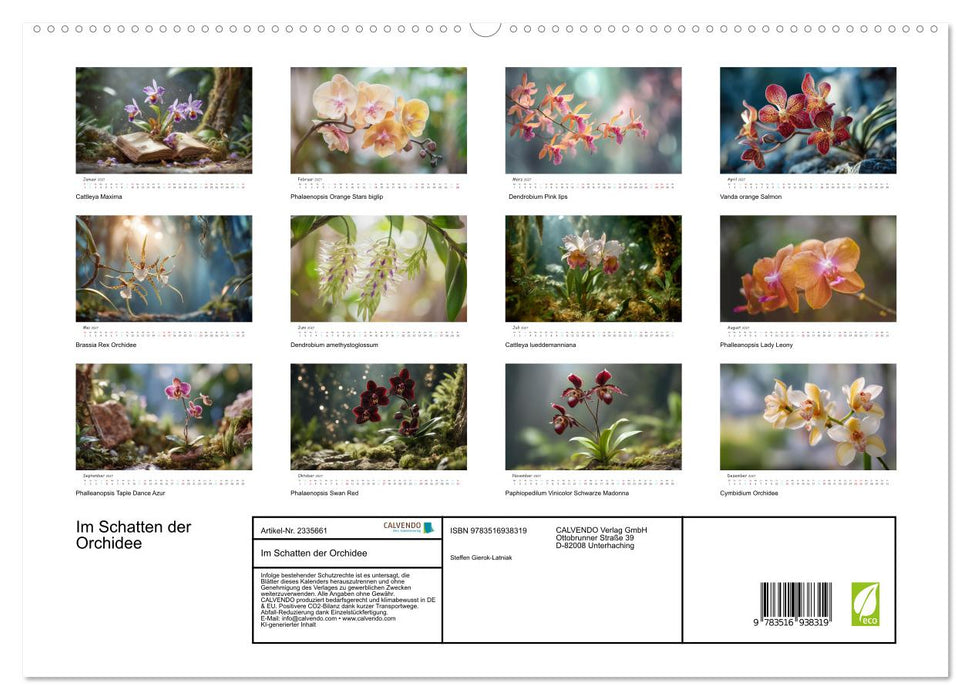Im Schatten der Orchidee (CALVENDO Premium Wandkalender 2027)