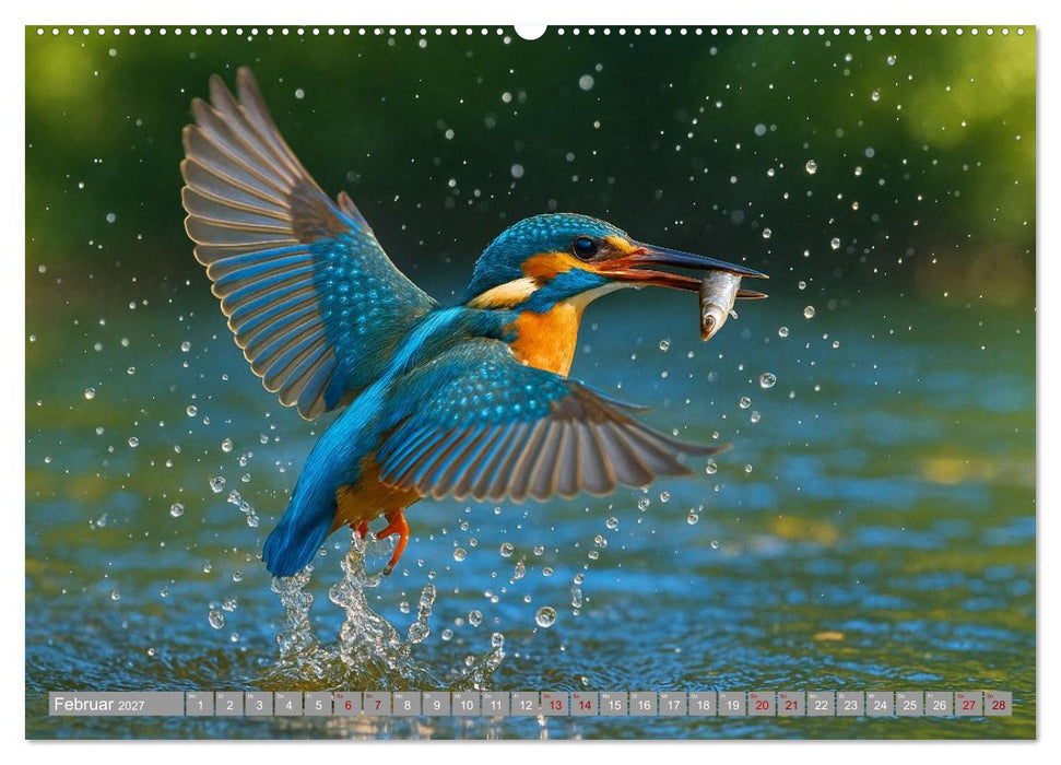 Eisvogelträume am Wasser (CALVENDO Wandkalender 2027)