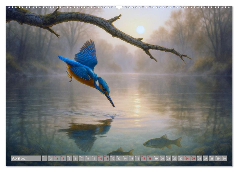 Eisvogelträume am Wasser (CALVENDO Wandkalender 2027)