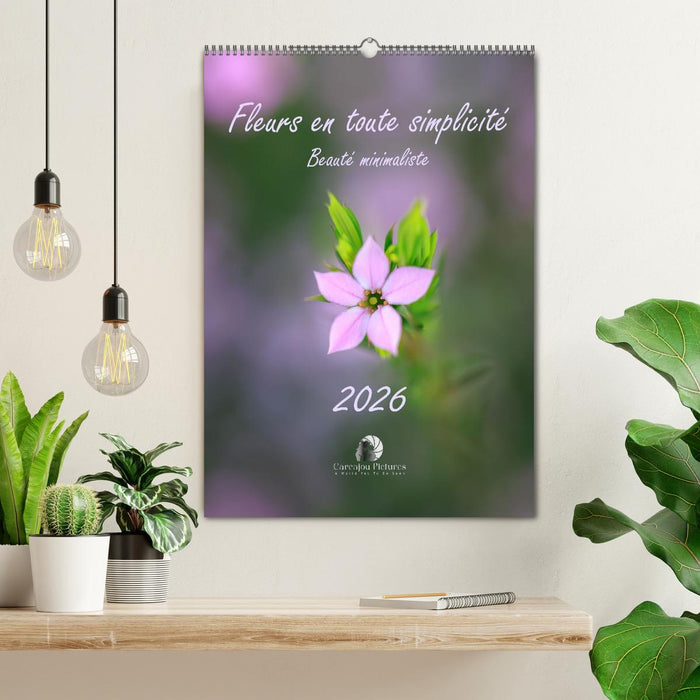 Fleurs en toute simplicité - Beauté minimaliste (CALVENDO Calendrier mensuel 2027)