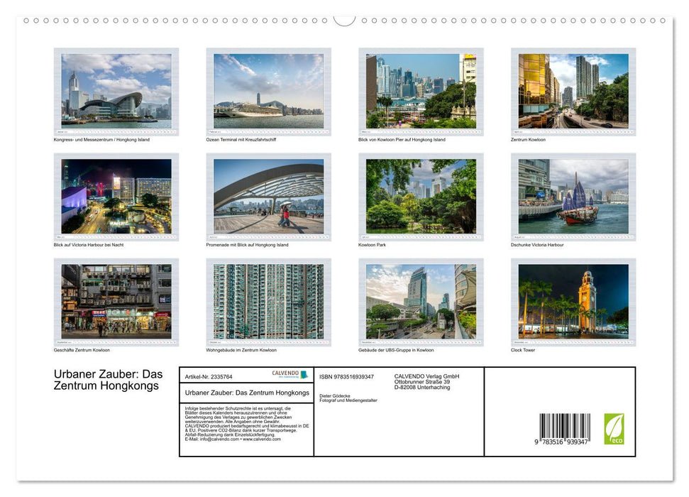 Urbaner Zauber: Das Zentrum Hongkongs (CALVENDO Premium Wandkalender 2027)