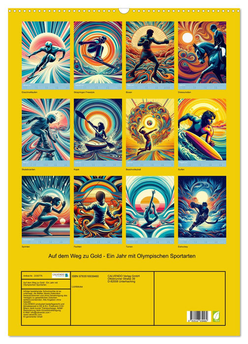 Auf dem Weg zu Gold - Ein Jahr mit Olympischen Sportarten (CALVENDO Wandkalender 2027)
