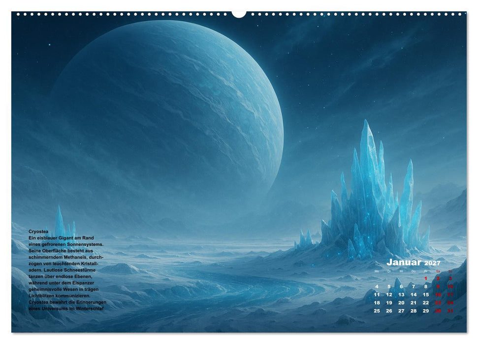 Phantastische Planeten (CALVENDO Wandkalender 2027)